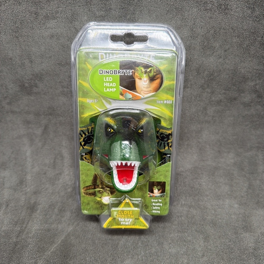 DinoBryte T-Rex Dinosaur LED Head Lamp Light With Roaring Sound Sun Co 2018